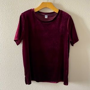 Old Navy velvet tee